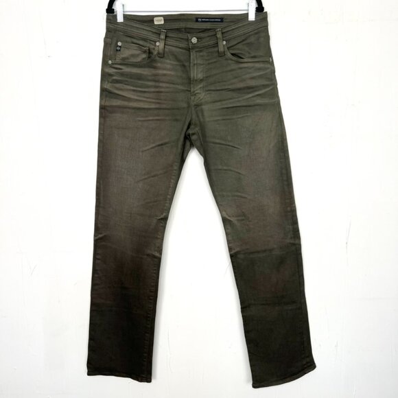 AG Protègè Straight Leg Jeans Green 33x34 - Picture 1 of 6
